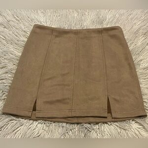 Tan Suede Skirt